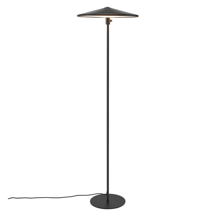 Minimalistické, jednoduché a funkčné stojacie svietidlo Balance so zabudovaným stmievačom (čierna)
