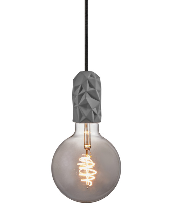 Jednoduchá, moderná a štýlová lampa z porcelánu s plastickým dizajnom, to je Nordlux Hang.