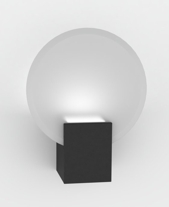 Nevšedné kúpeľňové svetlo z tvrdeného brúseného skla s trojstupňovým stmievačom