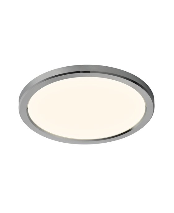 Jednoduché okrúhle stropné svietidlo Oja od Nordluxu s trojstupňovým stmievačom s možnosťou výberu teploty svetla nenásilne doplní akýkoľvek priestor