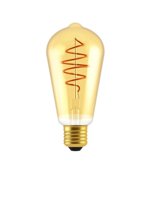 Dizajnová LED žiarovka pre svietidlá so závitom E27.
