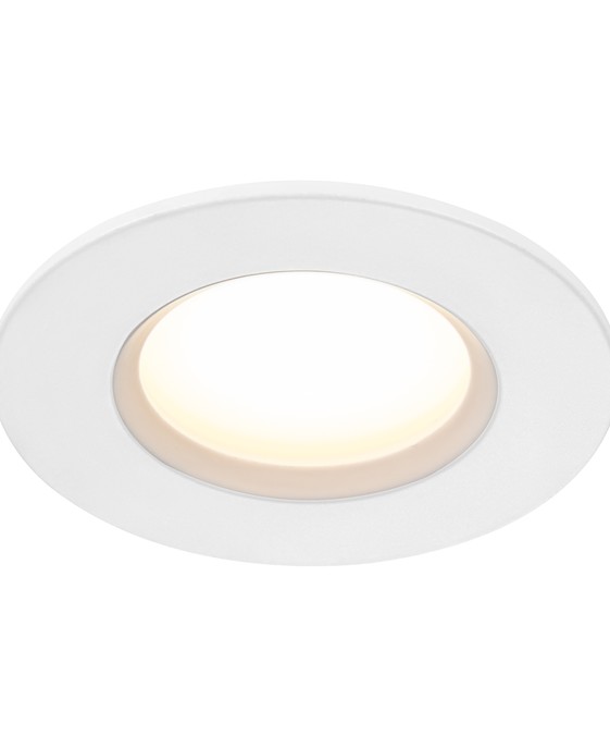 Zabudované svietidlo Dorado od Nordluxu vyžaruje teplé biele svetlo, takže je vhodné napríklad do miestnosti, kde potrebujete príjemné osvetlenie. Má aj vysoký stupeň IP.