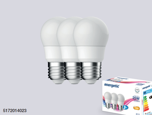 Nordlux LED žiarovka E27 4,9W 2700K v balení 3 ks (biela)