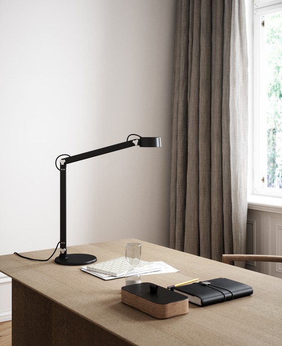  Stolné, nástenné alebo lampa s klipom, Nobu od Nordluxu využijete kdekoľvek bude treba, v čiernom a sivom matnom vyhotovení.