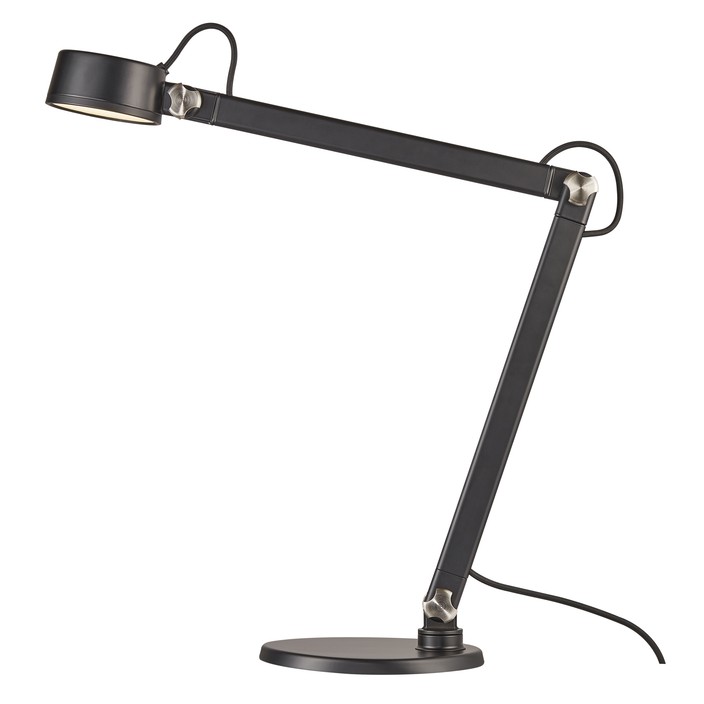  Stolné, nástenné alebo lampa s klipom, Nobu od Nordluxu využijete kdekoľvek bude treba, v čiernom a sivom matnom vyhotovení. (čierna)