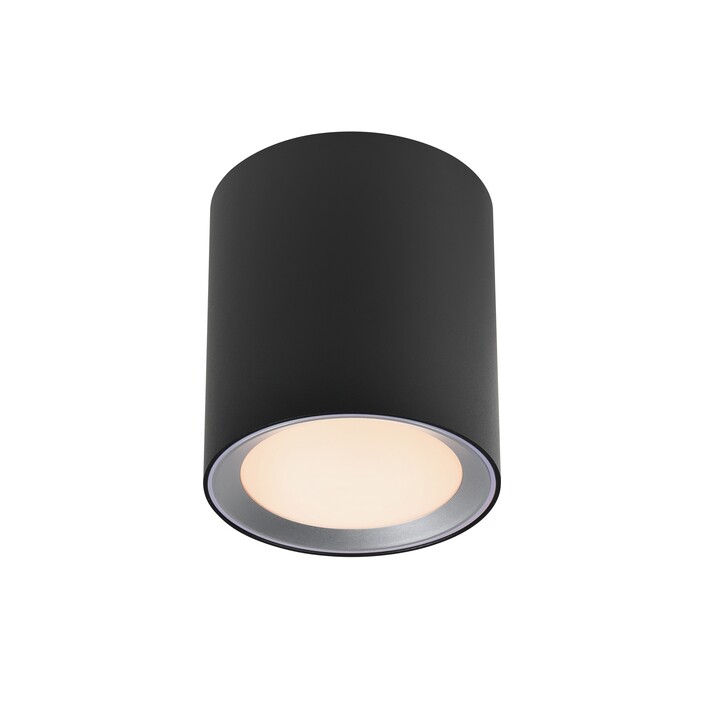 Prisadené bodové svietidlo do kúpeľne Landon Long s možnosťou ovládania prostredníctvom aplikácie Nordlux Smart Light vo dvoch farbách. (čierna)