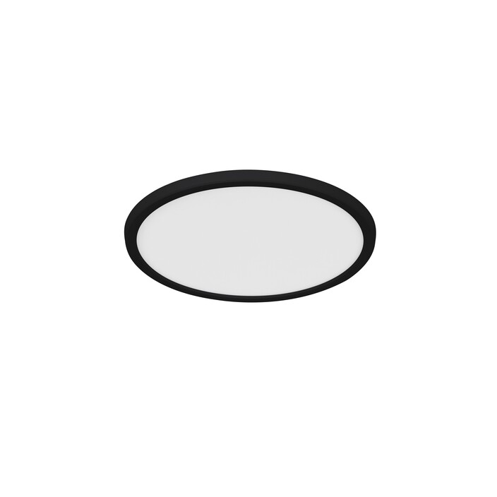 Jednoduché okrúhle svietidlo Oja 42 v ultratenkom vyhotovení s trojstupňovým stmievačom v čiernej farbe. Vyberte si z dvoch veľkostí. ( Priemer: Ø29,4cm)