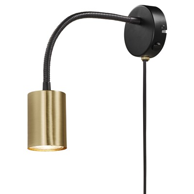 Minimalistická nástenná lampička Nordlux Explore s bodovým svetlom na flexibilnom ramene dodávaná s LED žiarovkou