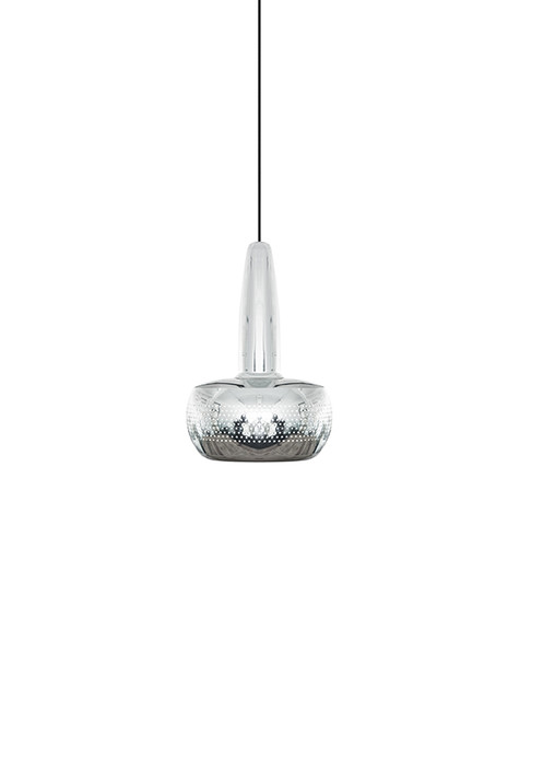 UMAGE Clava – lampa z lešteného hliníka v modernom severskom štýle. Do jedálne aj baru (leštená oceľ)