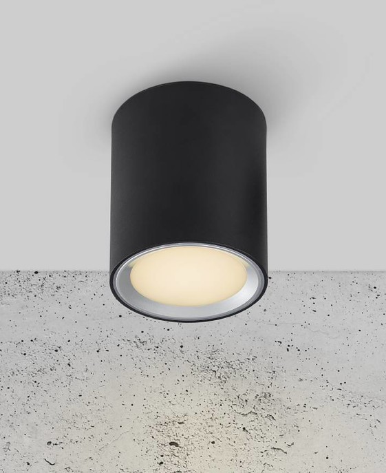 Valcové stropné svietidlo Fallon od Nordluxu s prepínačom intenzity svetla